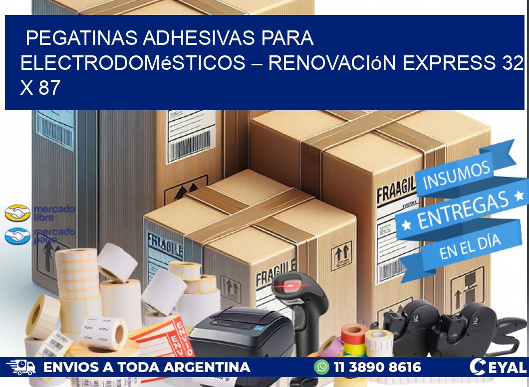 Pegatinas Adhesivas para Electrodomésticos – Renovación Express 32 x 87