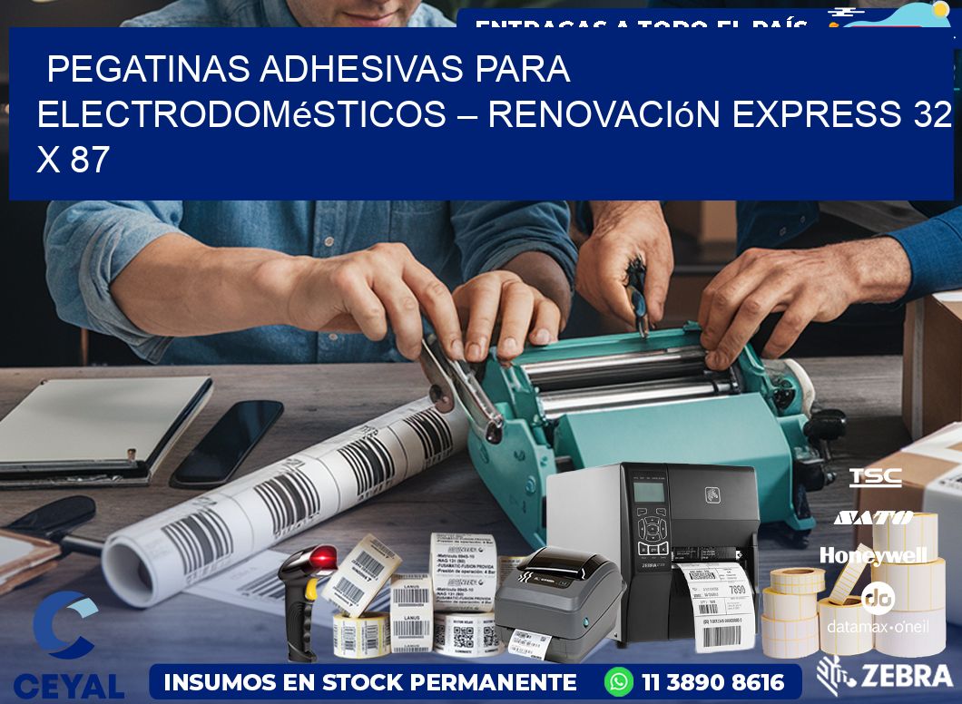 Pegatinas Adhesivas para Electrodomésticos – Renovación Express 32 x 87