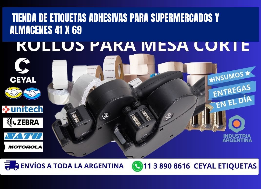 Tienda de Etiquetas Adhesivas para Supermercados y Almacenes 41 x 69