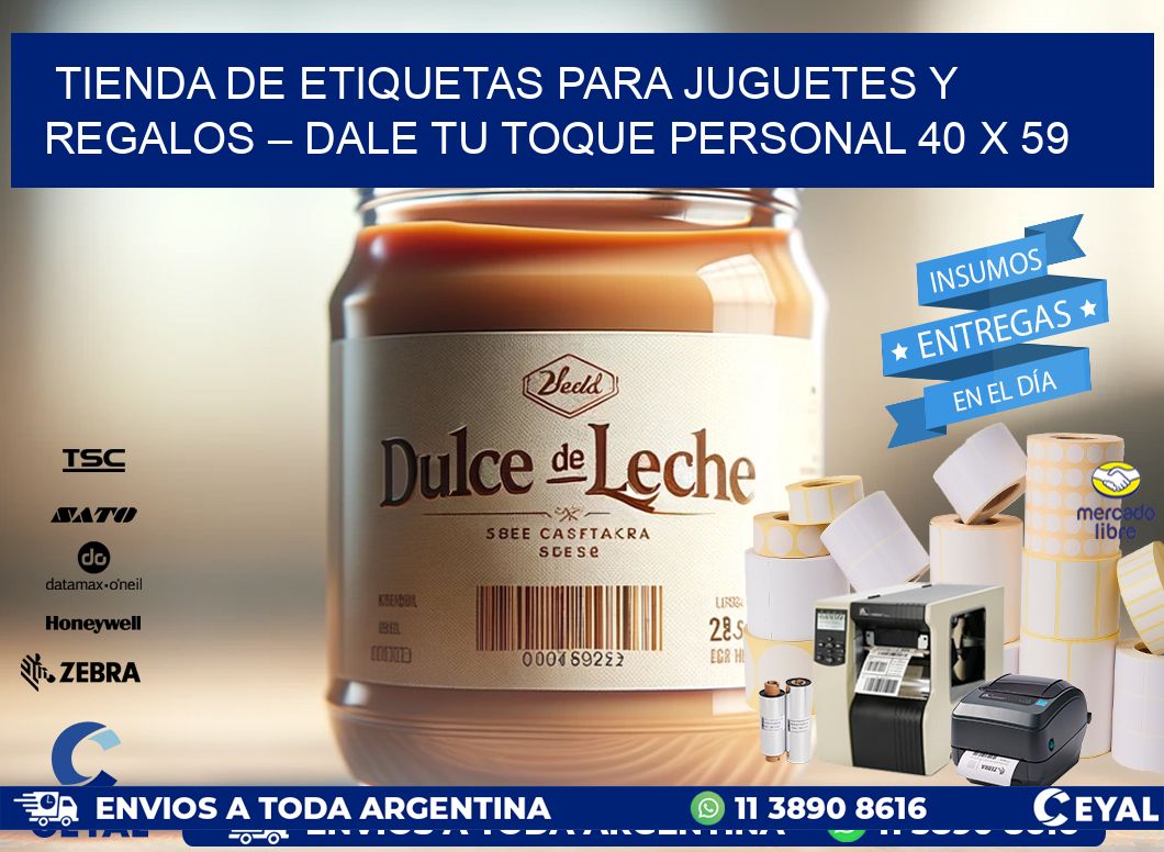 Tienda de Etiquetas para Juguetes y Regalos – Dale Tu Toque Personal 40 x 59