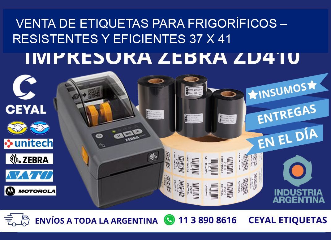VENTA DE ETIQUETAS PARA FRIGORÍFICOS – RESISTENTES Y EFICIENTES 37 x 41