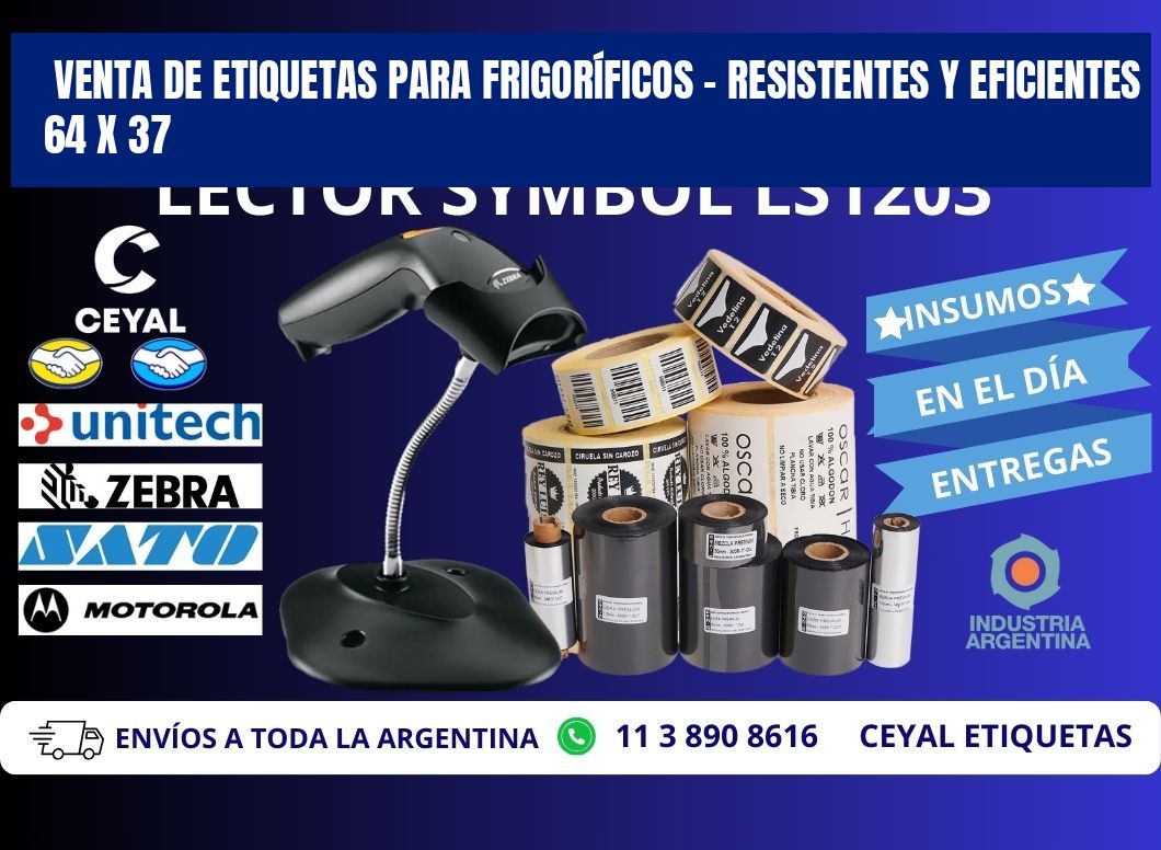 VENTA DE ETIQUETAS PARA FRIGORÍFICOS – RESISTENTES Y EFICIENTES 64 x 37