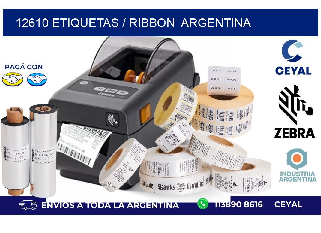 12610 ETIQUETAS / RIBBON  ARGENTINA