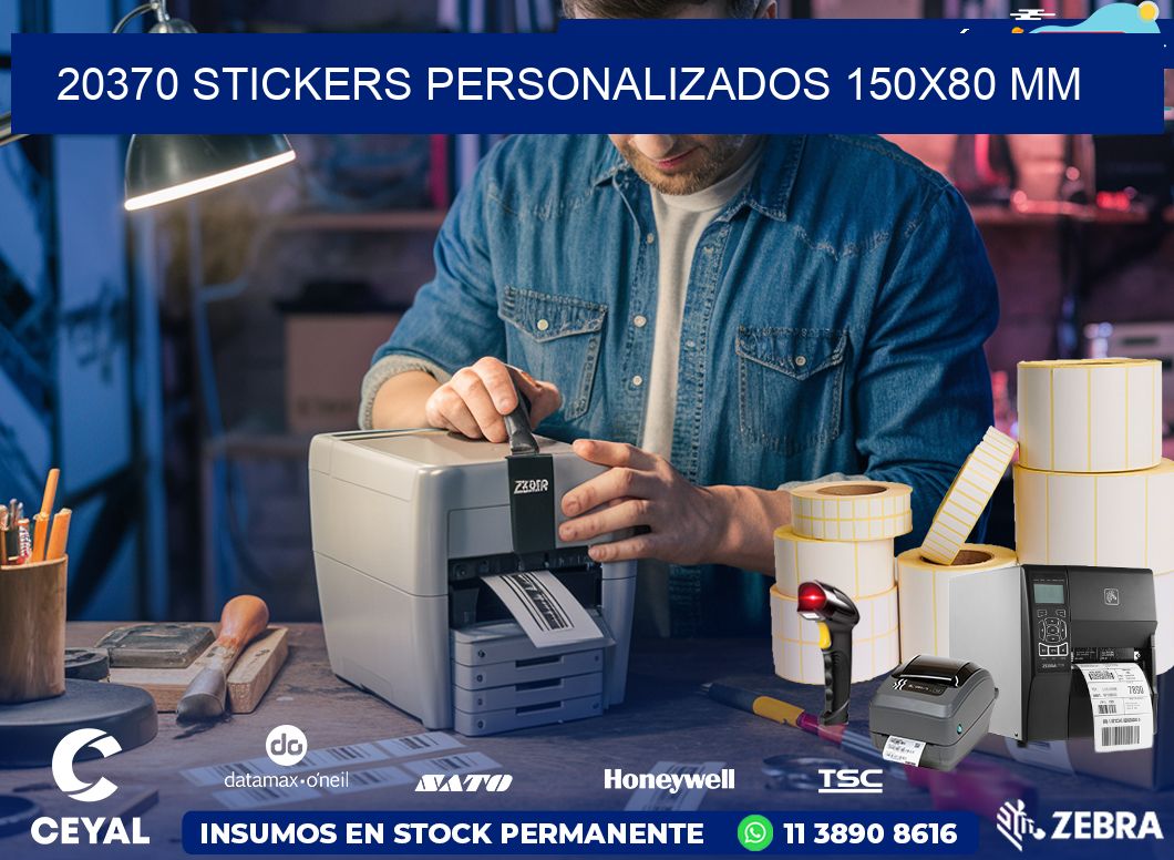 20370 STICKERS PERSONALIZADOS 150×80 mm