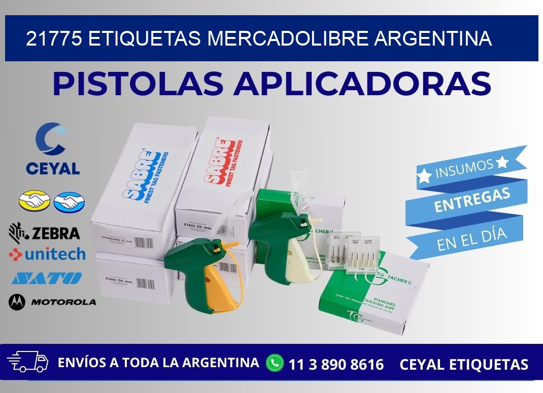 21775 ETIQUETAS MERCADOLIBRE ARGENTINA