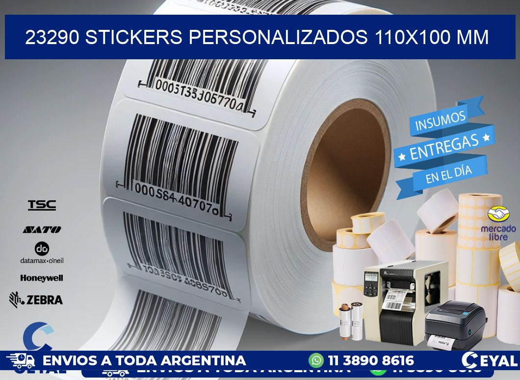 23290 STICKERS PERSONALIZADOS 110x100 mm