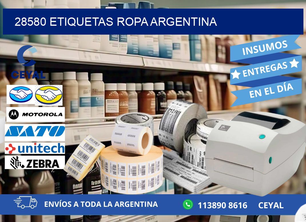 28580 ETIQUETAS ROPA ARGENTINA