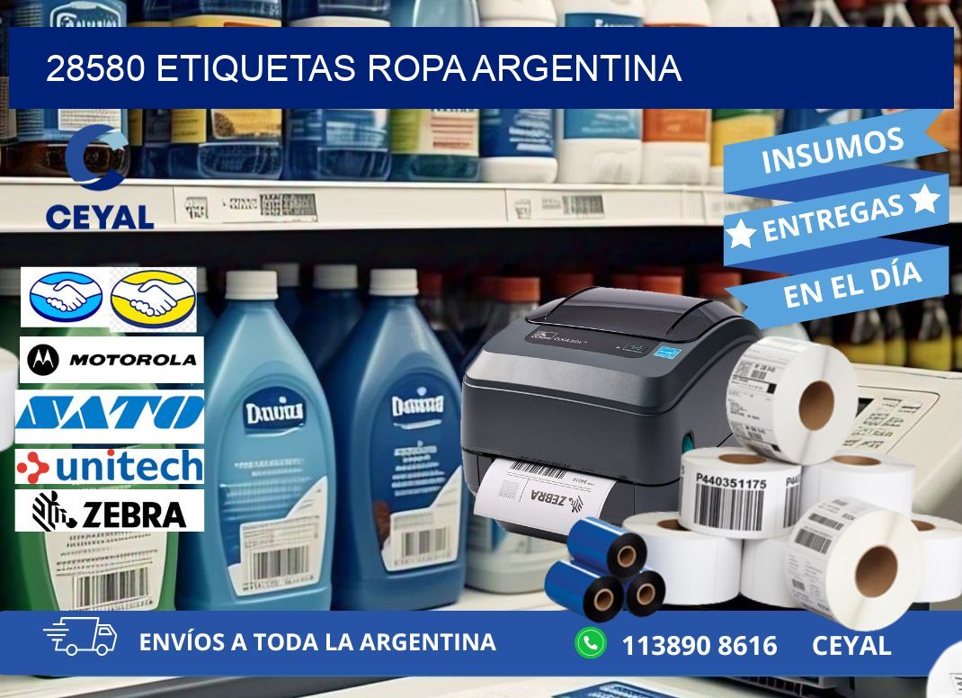 28580 ETIQUETAS ROPA ARGENTINA