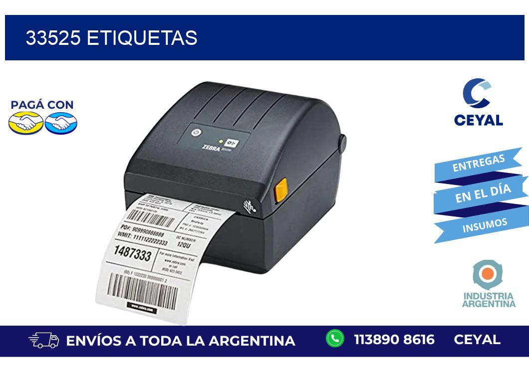 33525 ETIQUETAS