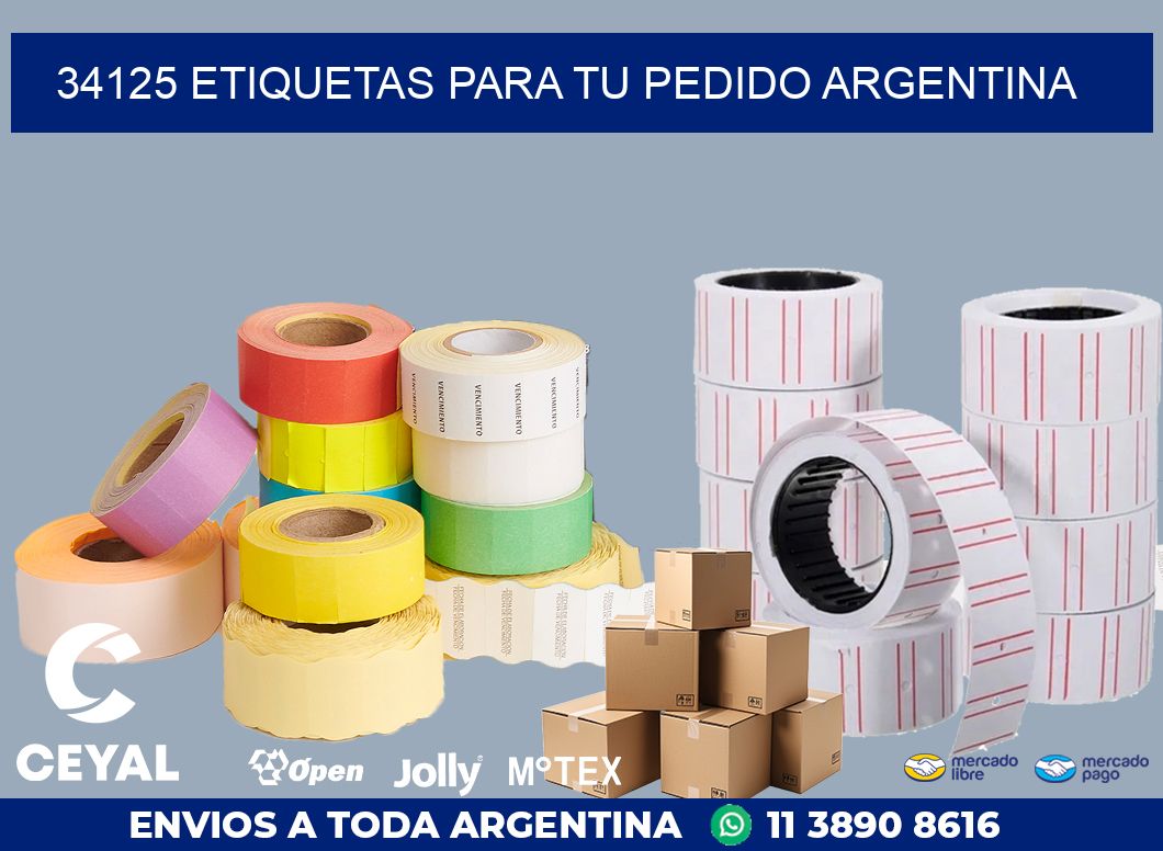 34125 ETIQUETAS PARA TU PEDIDO ARGENTINA
