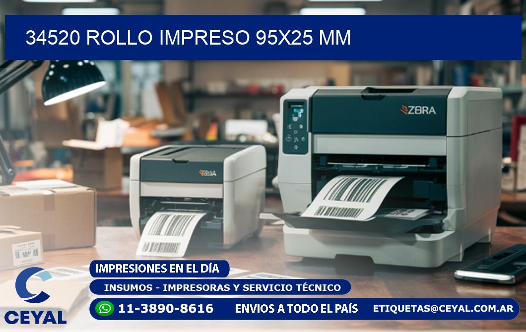 34520 ROLLO IMPRESO 95x25 mm