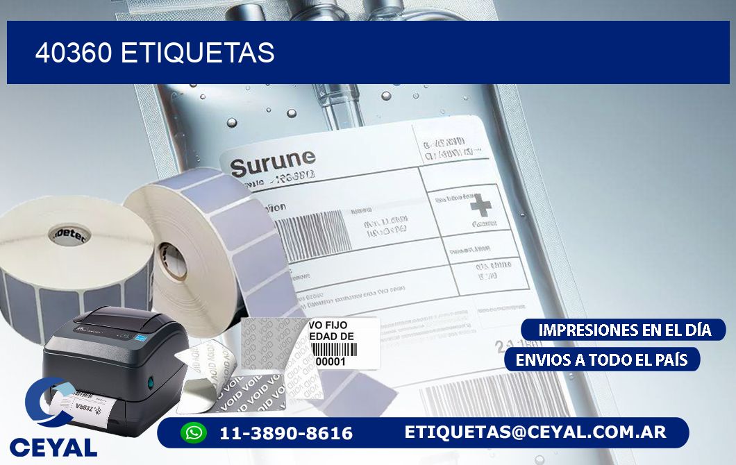 40360 ETIQUETAS