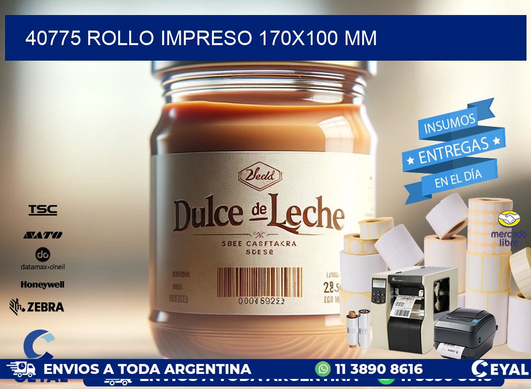 40775 ROLLO IMPRESO 170x100 mm