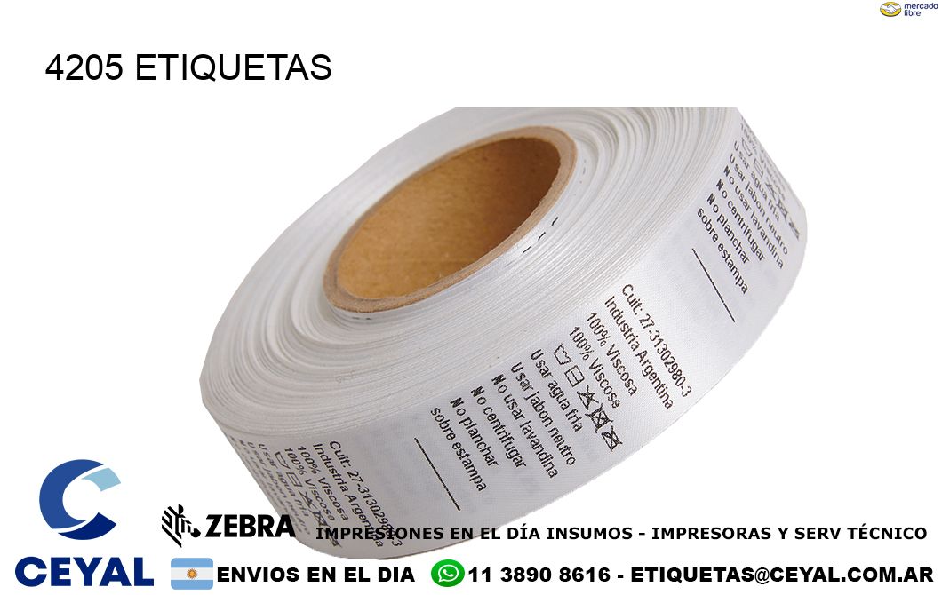 4205 ETIQUETAS