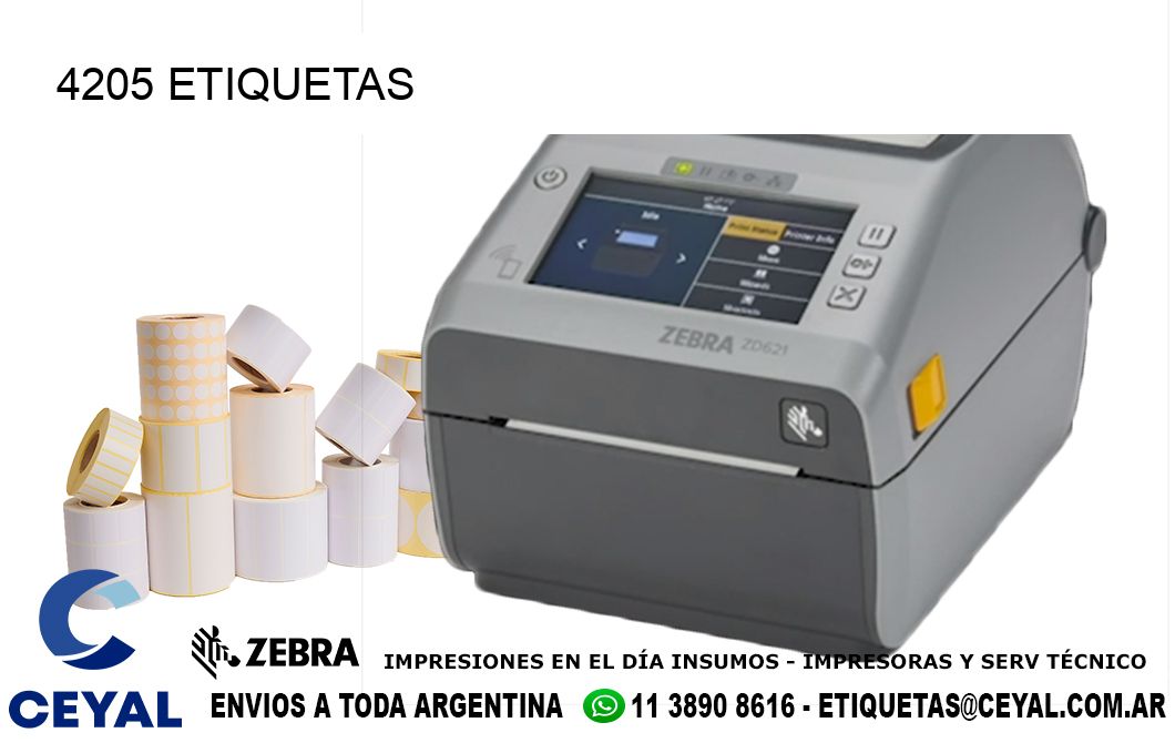 4205 ETIQUETAS
