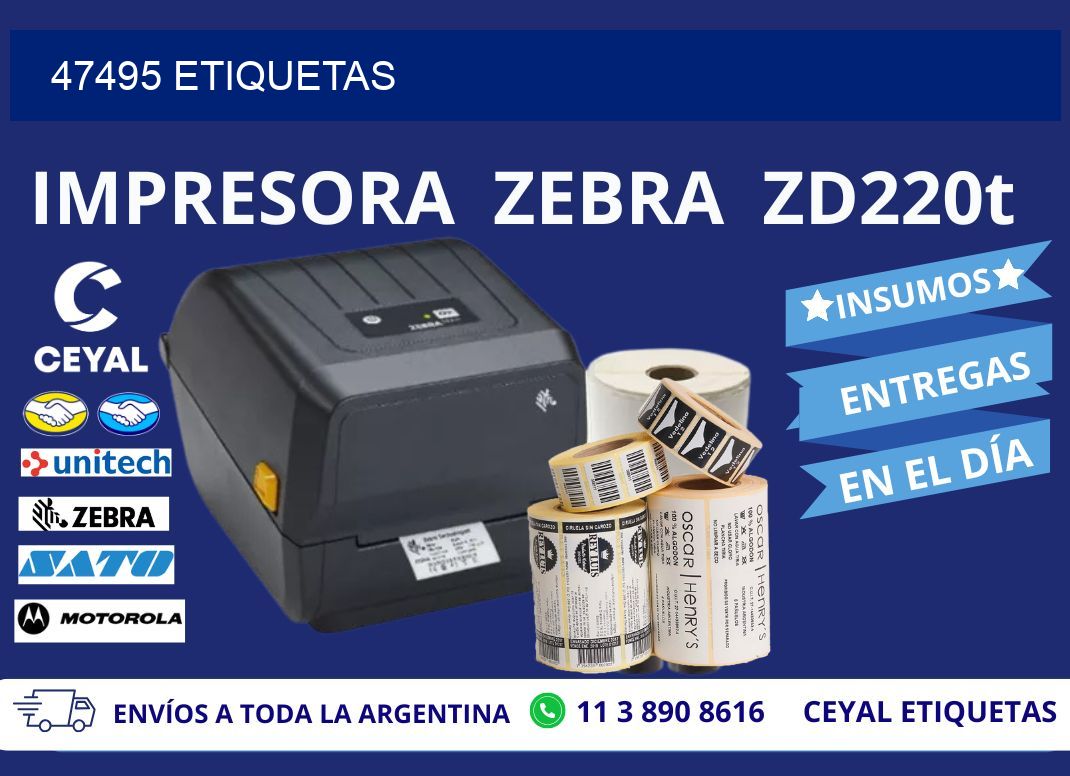47495 ETIQUETAS