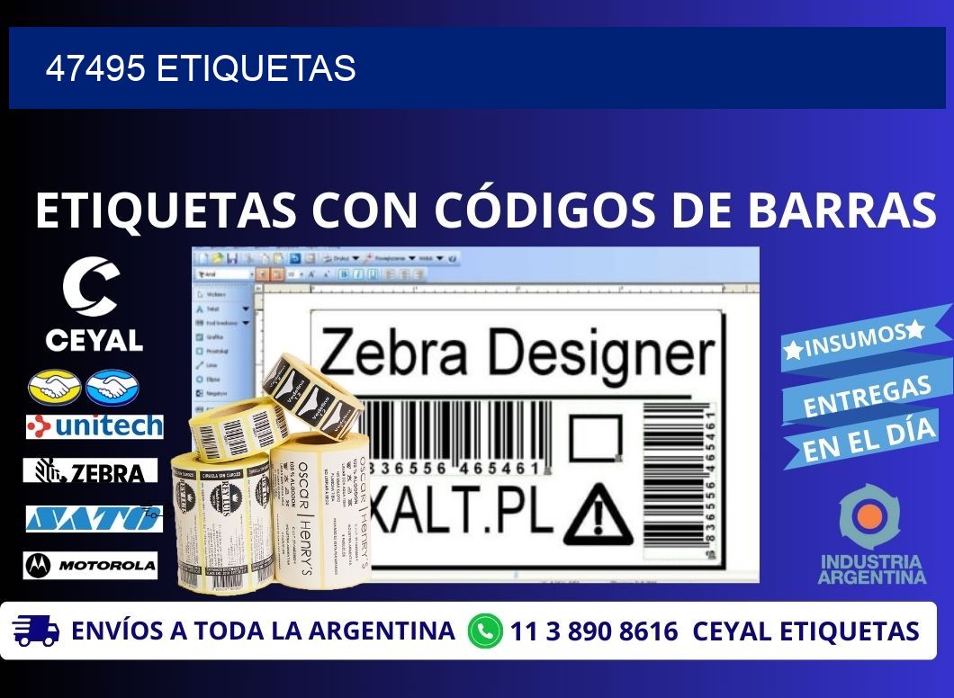 47495 ETIQUETAS