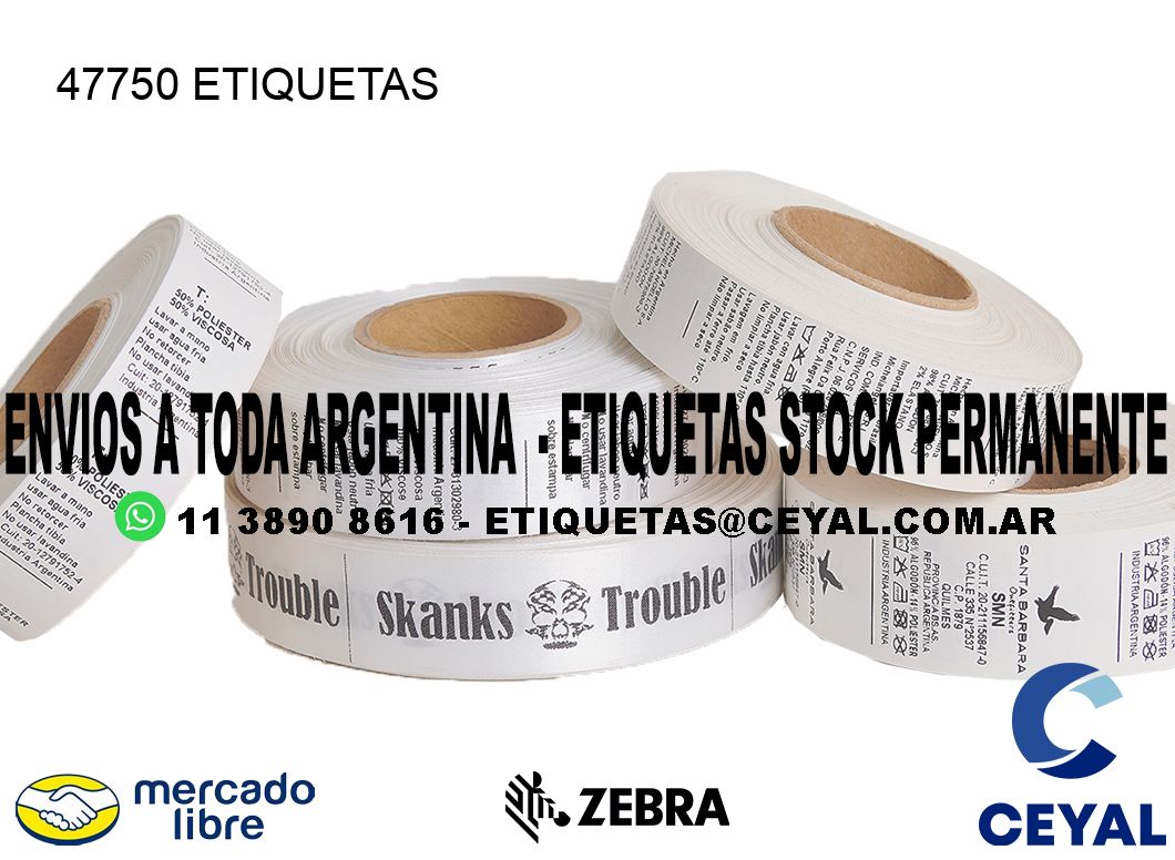 47750 ETIQUETAS