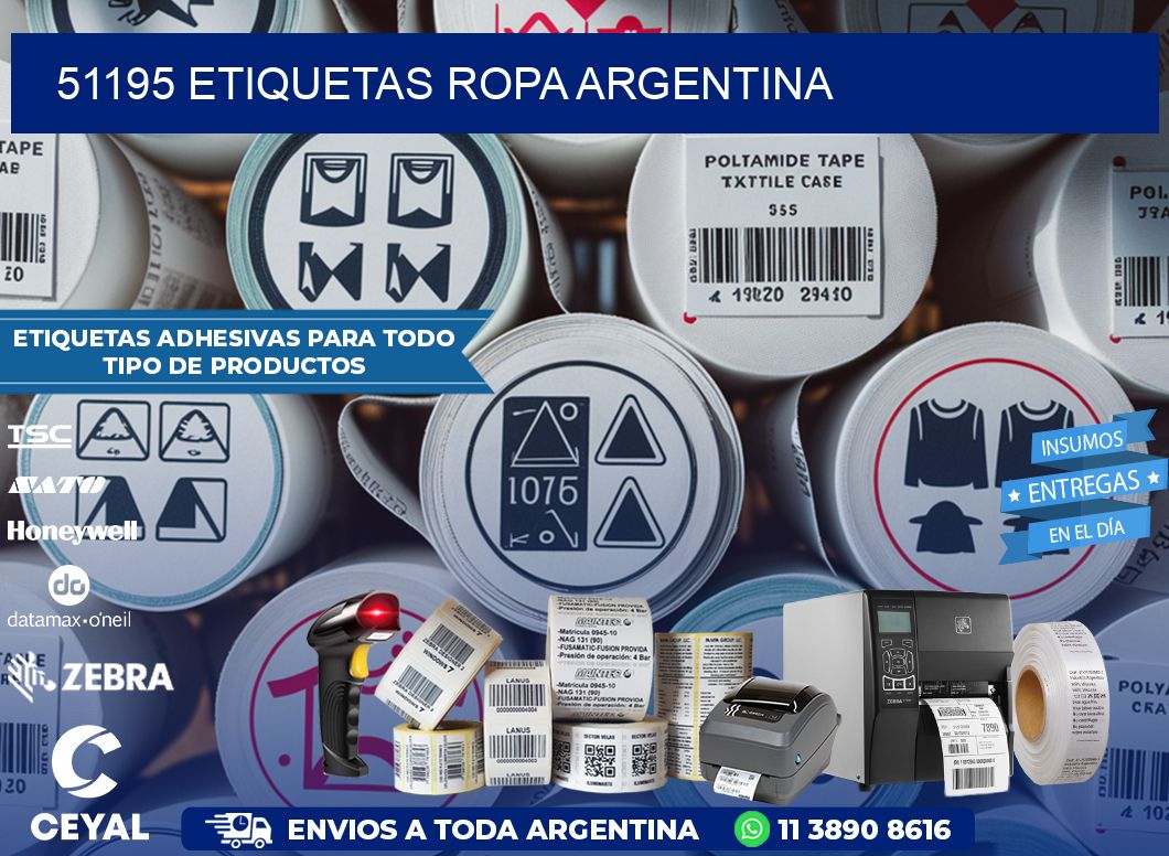 51195 ETIQUETAS ROPA ARGENTINA