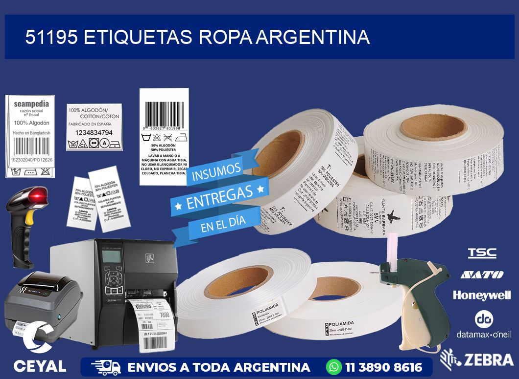 51195 ETIQUETAS ROPA ARGENTINA