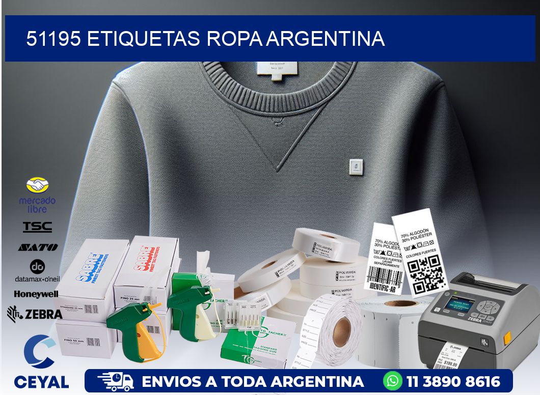 51195 ETIQUETAS ROPA ARGENTINA
