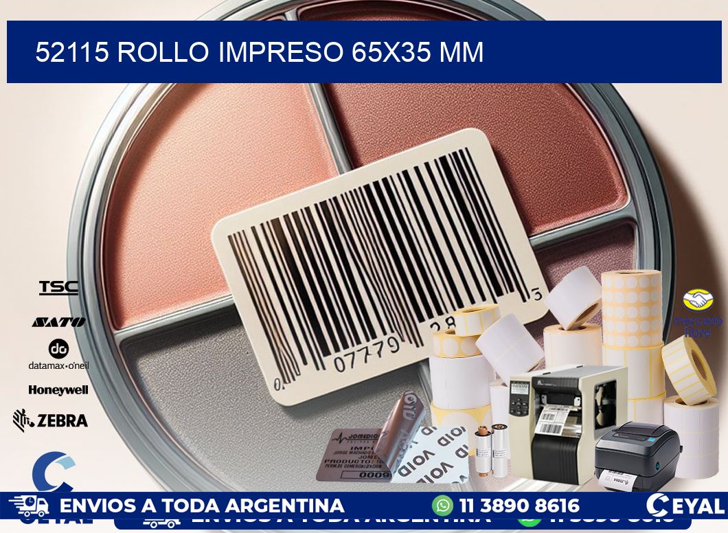 52115 ROLLO IMPRESO 65×35 mm