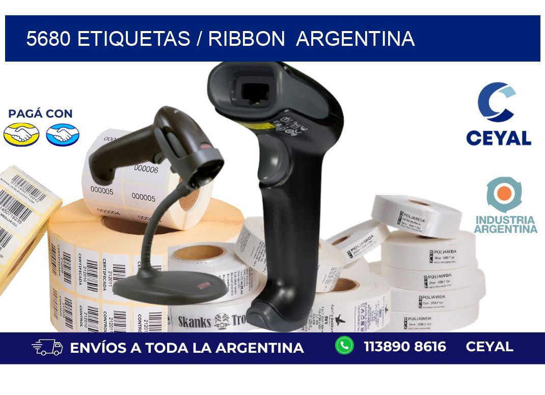 5680 ETIQUETAS / RIBBON  ARGENTINA