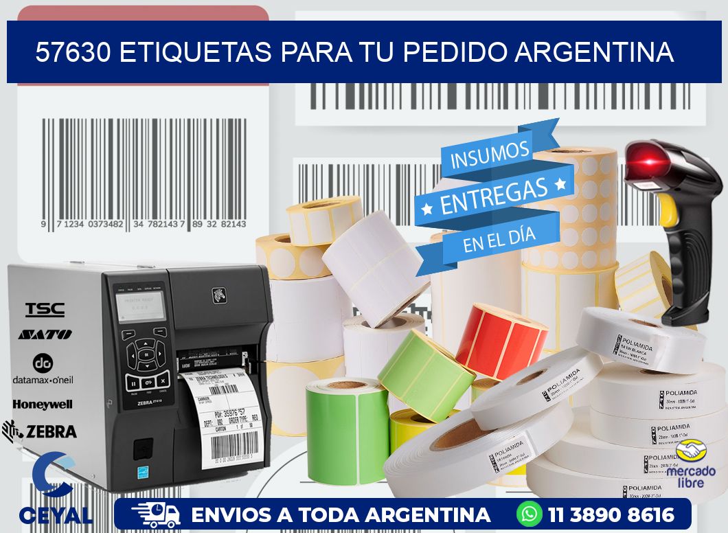 57630 ETIQUETAS PARA TU PEDIDO ARGENTINA