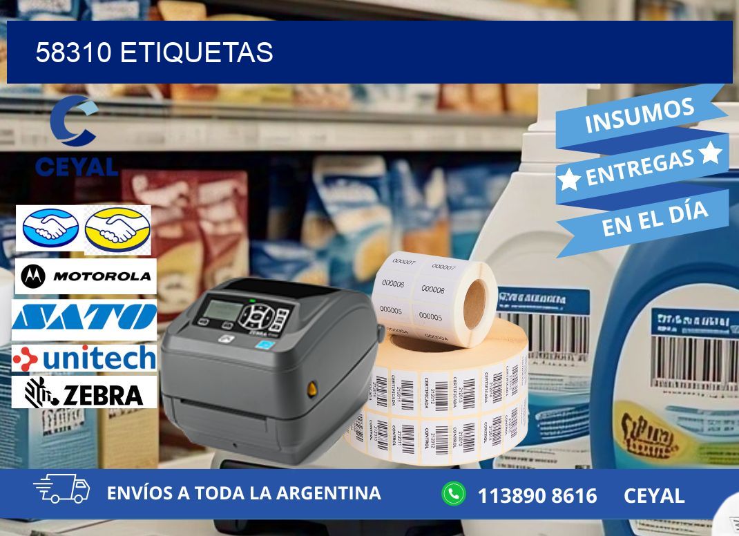 58310 ETIQUETAS