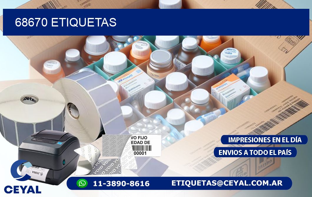 68670 ETIQUETAS