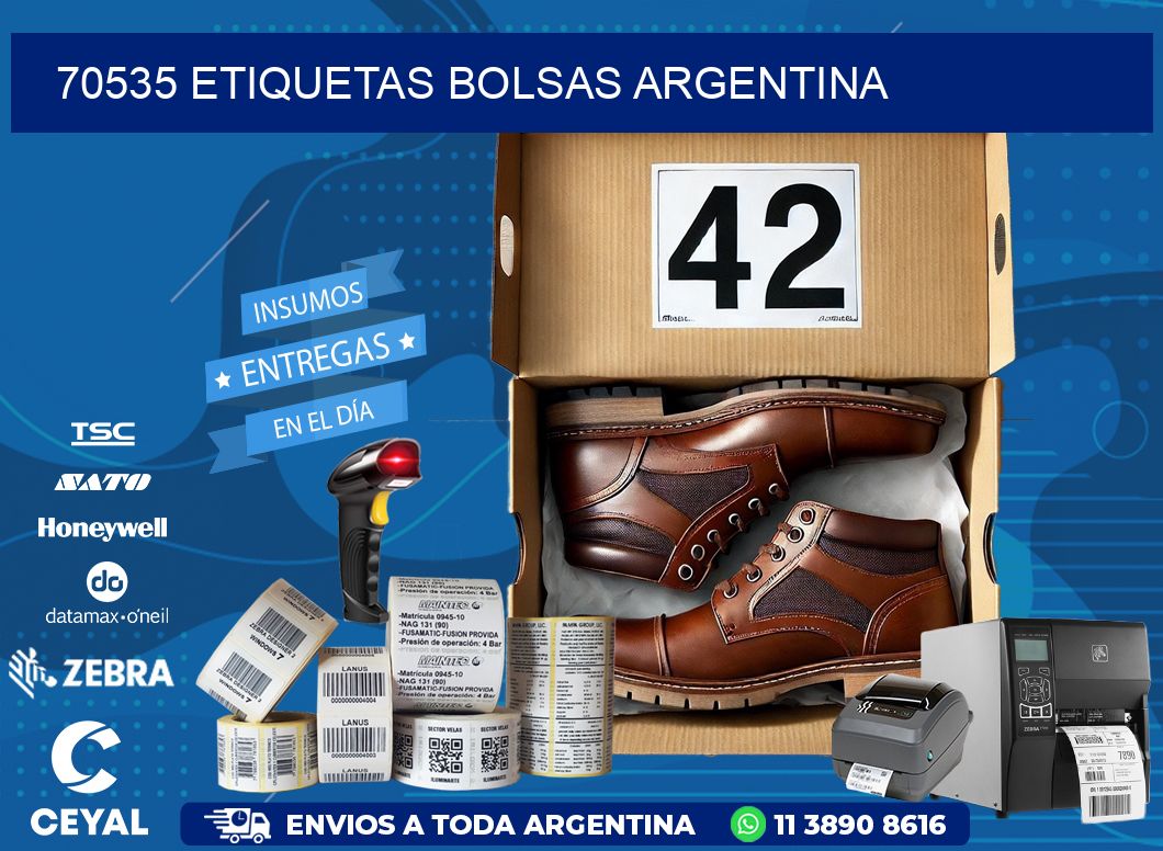 70535 ETIQUETAS BOLSAS ARGENTINA