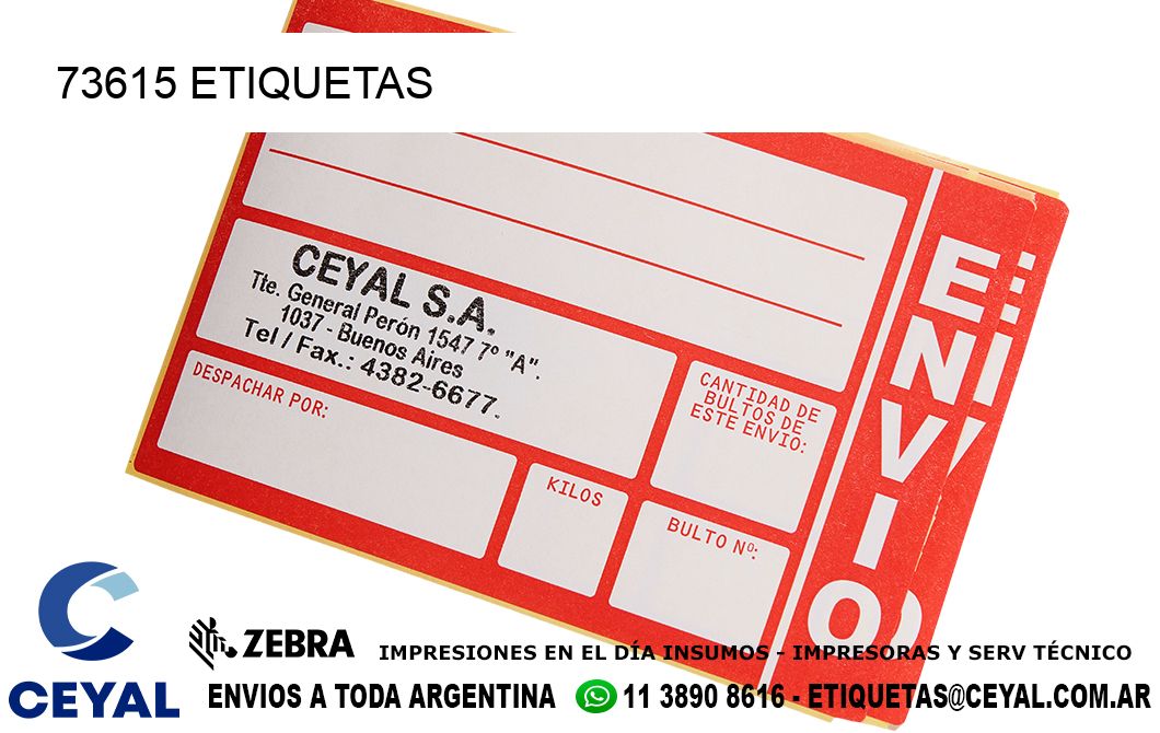 73615 ETIQUETAS