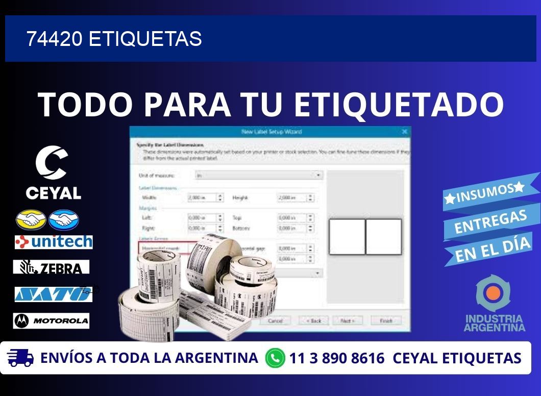 74420 ETIQUETAS