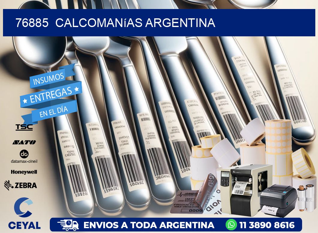 76885  Calcomanías Argentina