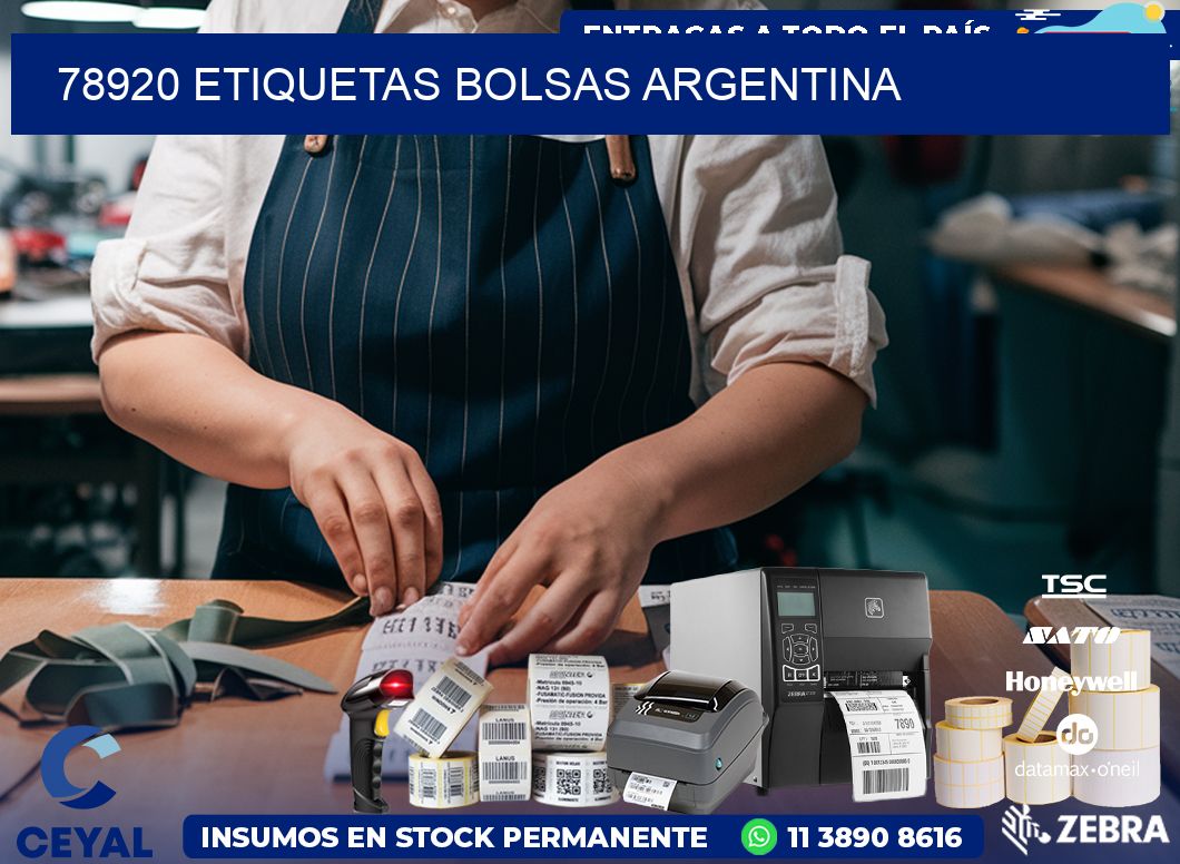 78920 ETIQUETAS BOLSAS ARGENTINA