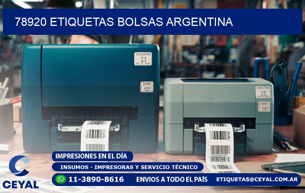 78920 ETIQUETAS BOLSAS ARGENTINA