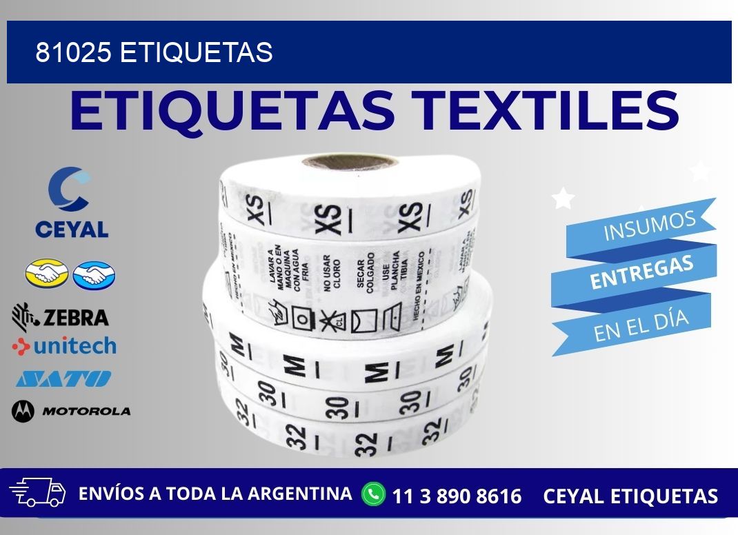 81025 ETIQUETAS