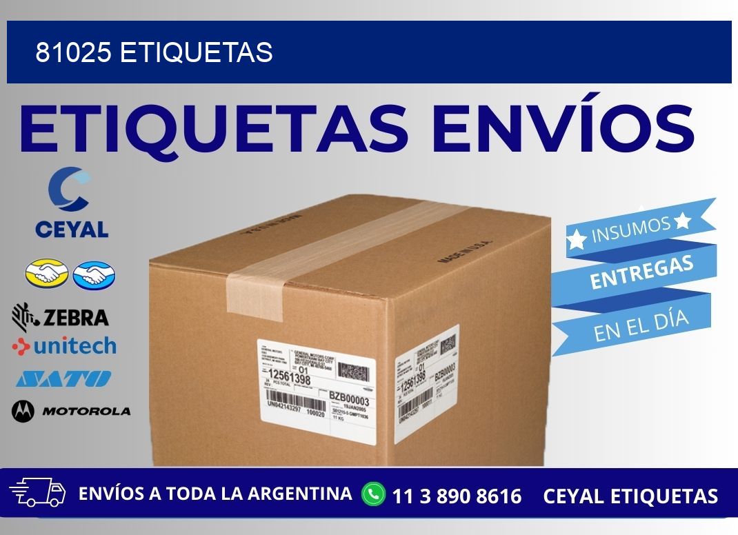 81025 ETIQUETAS
