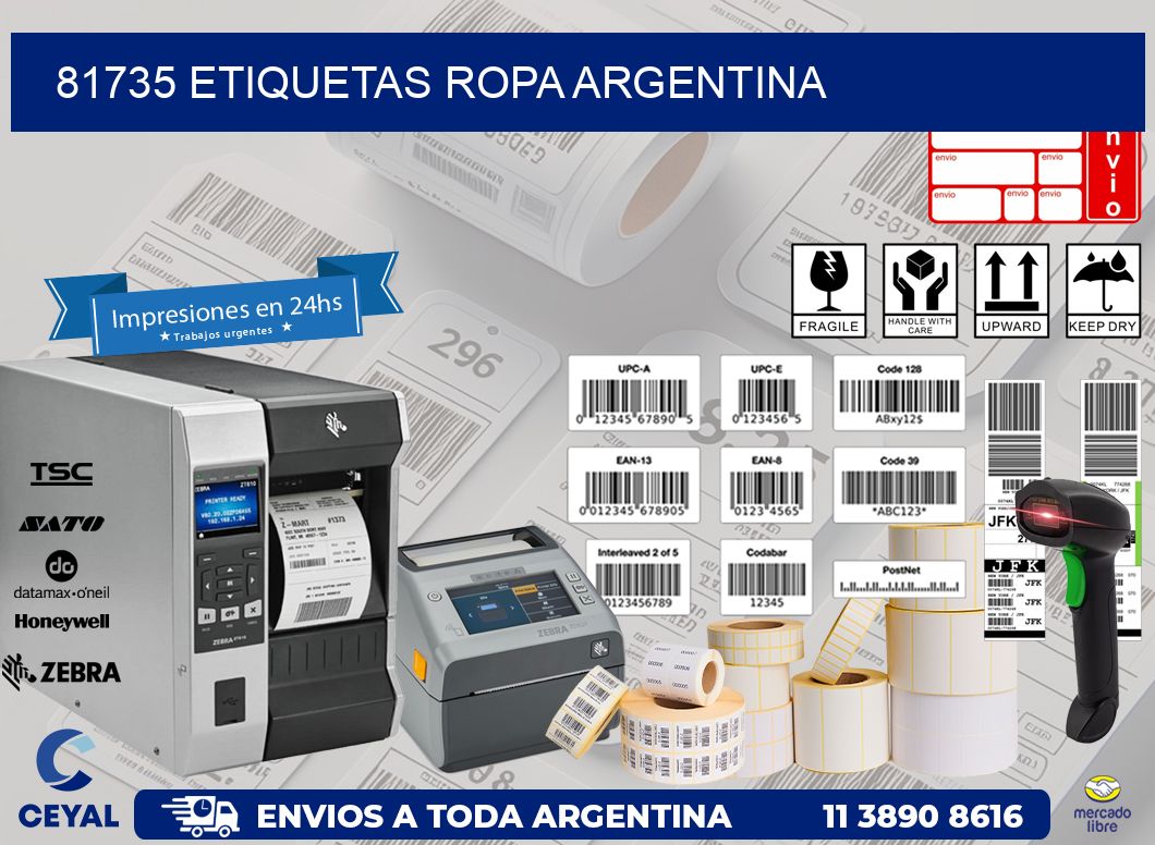 81735 ETIQUETAS ROPA ARGENTINA