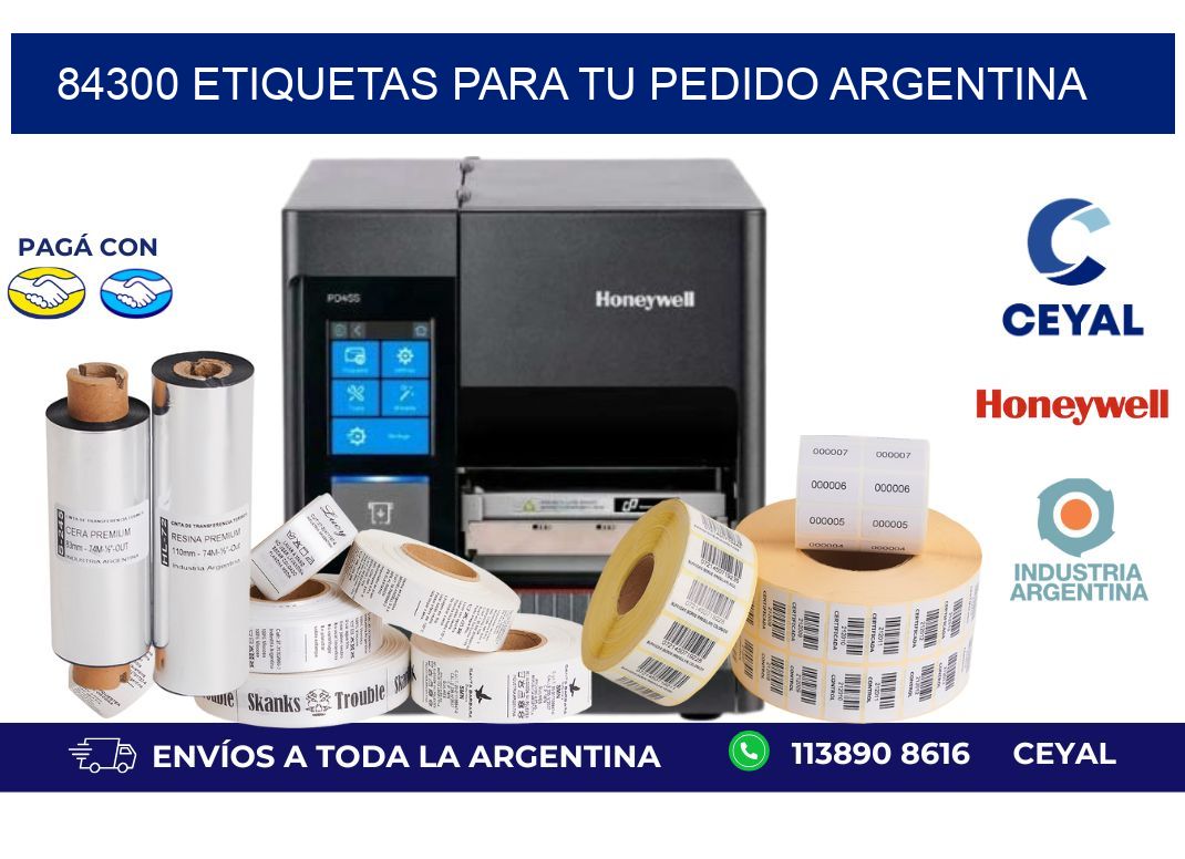 84300 ETIQUETAS PARA TU PEDIDO ARGENTINA