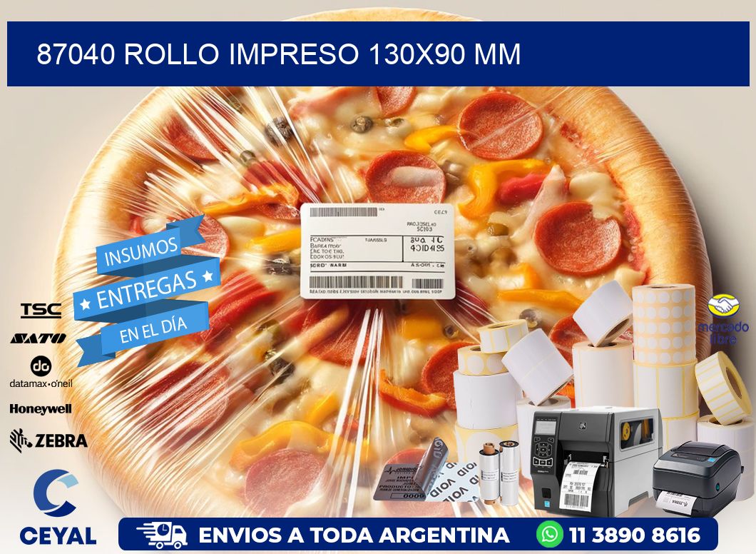 87040 ROLLO IMPRESO 130x90 mm