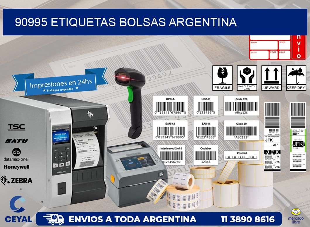 90995 ETIQUETAS BOLSAS ARGENTINA