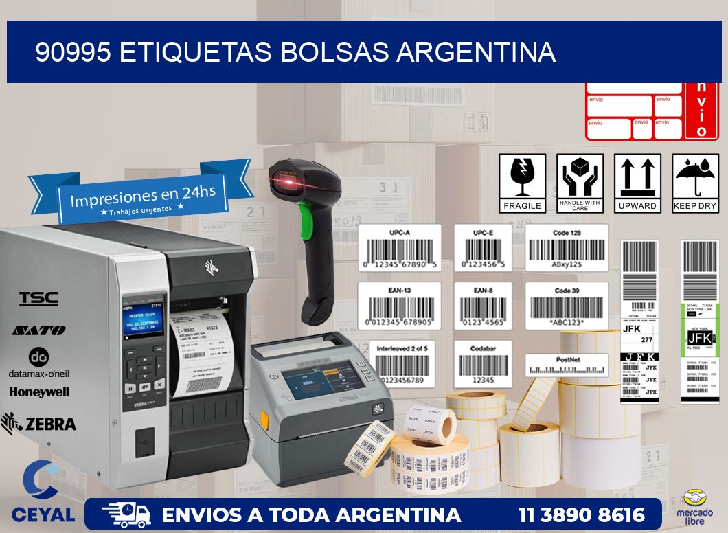90995 ETIQUETAS BOLSAS ARGENTINA