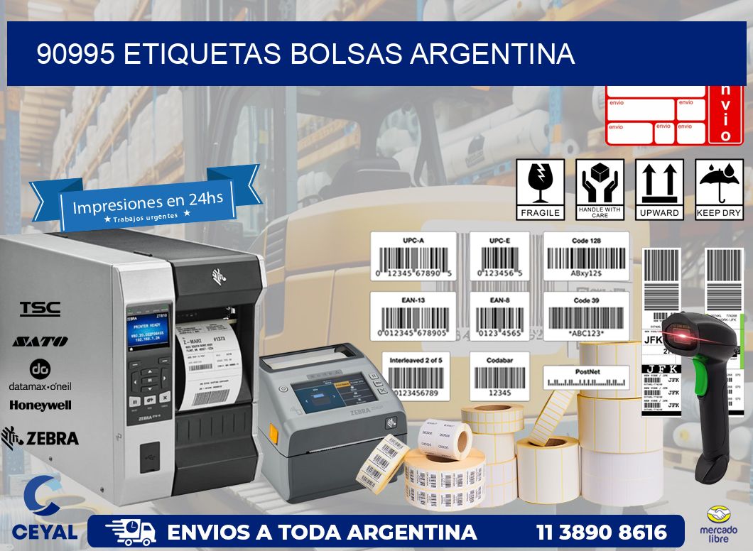 90995 ETIQUETAS BOLSAS ARGENTINA