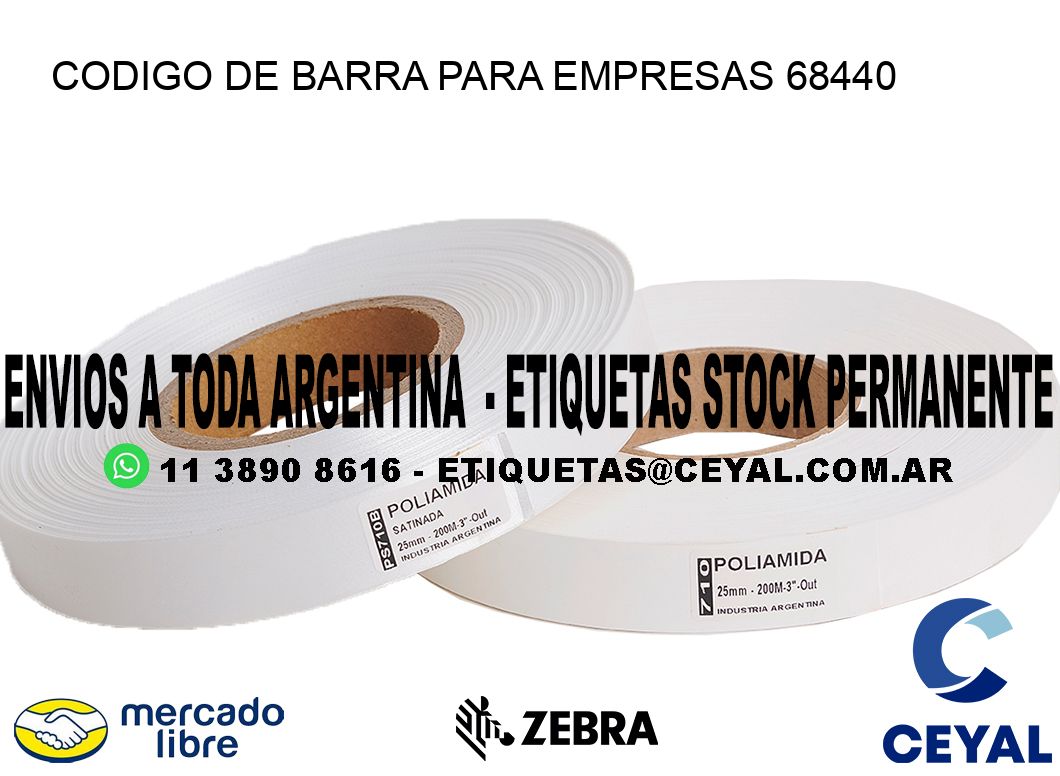 CODIGO DE BARRA PARA EMPRESAS 68440