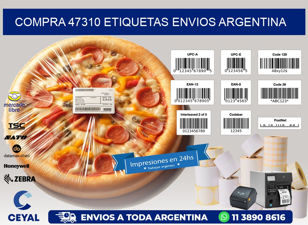 COMPRA 47310 ETIQUETAS ENVIOS ARGENTINA