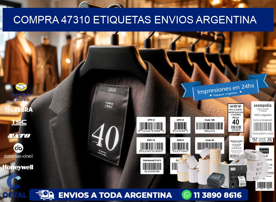COMPRA 47310 ETIQUETAS ENVIOS ARGENTINA