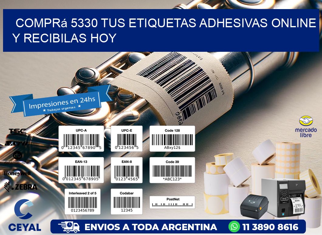 Comprá 5330 tus Etiquetas Adhesivas Online y Recibilas Hoy