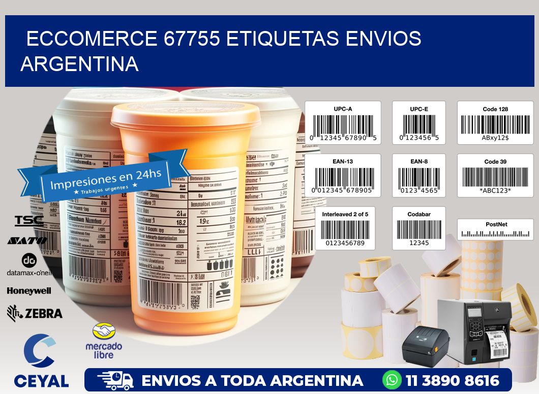 ECCOMERCE 67755 ETIQUETAS ENVIOS ARGENTINA