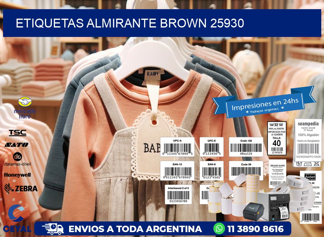 ETIQUETAS ALMIRANTE BROWN 25930